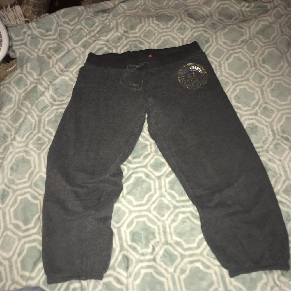 PINK VS cropped sweats